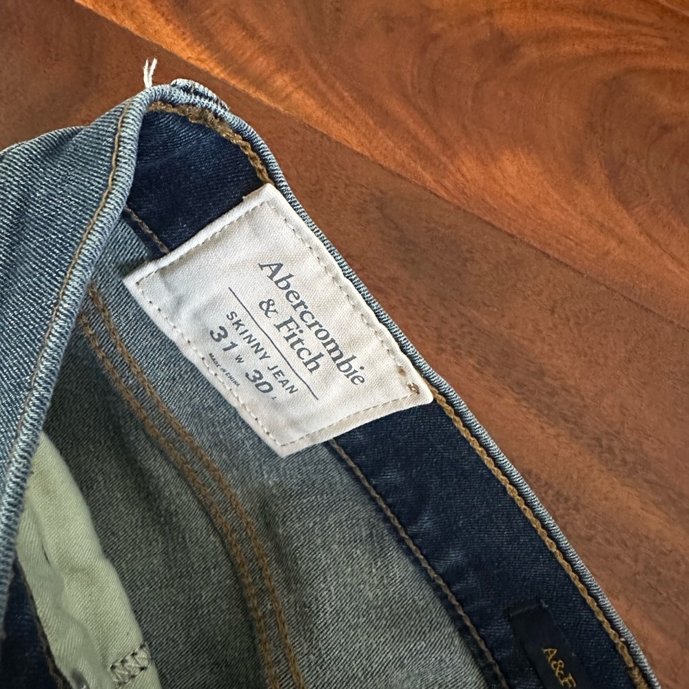 Men’s Abercrombie & fitch skinny jeans sz 31 - Picture 3 of 7